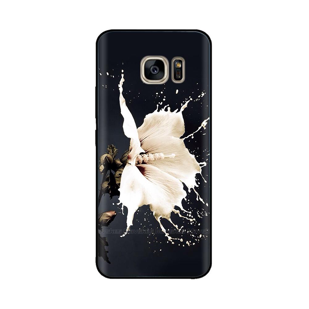 Black Silicone Case For Samsung Galaxy S6 Edge Case Soft TPU Cover For Samsung Galaxy S6 S 6 Edge Case Cover Bumper Coque Para