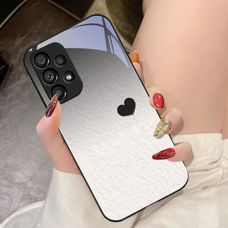 Beiwen Love Fioletowy Do Samsung Galaxy S10 4G S20 11E 30 S21 21Fe 22 S24 Pro S23 Ultra 5G S8 S9 Hartowane Szkło Etui na Telefon
