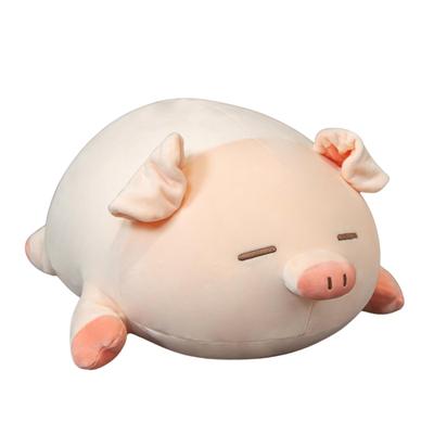 Pig Plush Cute Body Soft and Perfect for Sleeping Soothing with Closed Eyes S.T.S.G Cushion, Pillow, Fluffy, Together, (Pig (50cm))
