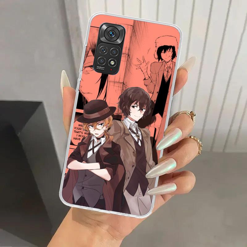 Bungo Stray Dogs Manga Phone Case for Xiaomi Redmi Note 15 14 14S 13 12S 12 Pro 11S 11 Plus 11T 11E 10S Soft Funda Print Shell R