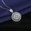 Sunflower Necklace 5 Carat Moissanite Pendant Full Diamond Light Luxury Collarbone Chain