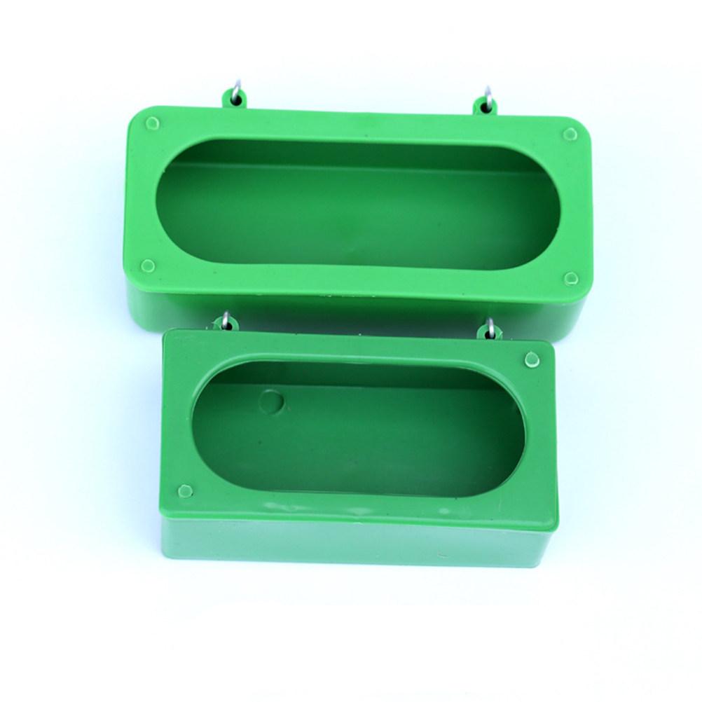 

10Pcs Rust-Resistant Anti-Spill Bird Feeder Trough for Pigeons Parrots Chickens Secure Hanging Design Feeding Dispenser Home Size 1