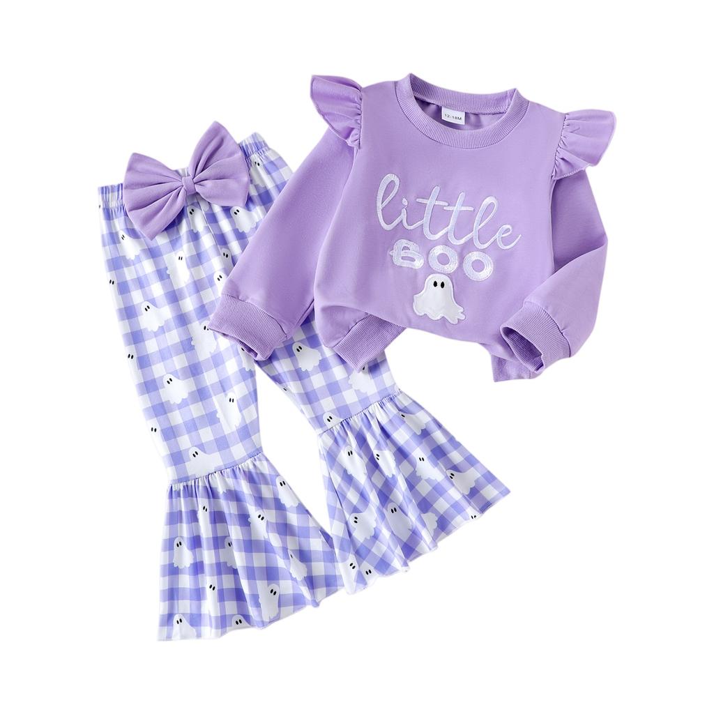 Kids Casual Long-Sleeve Set, Comfortable Daily Wear Outfits