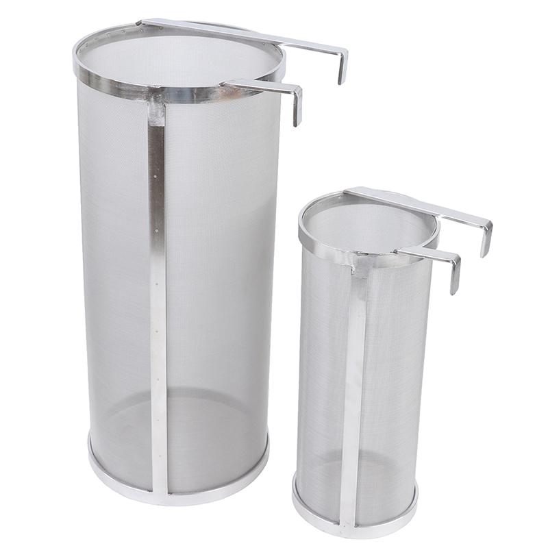 300 Micron Stainless Steel Brew Beer Hop Mesh Filter Strainer With Hook