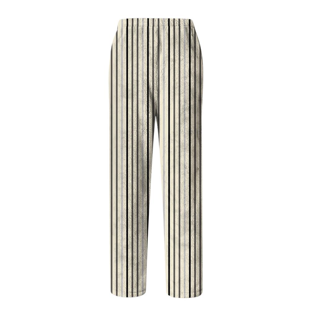 Herre Snøring Lomme Flanellbukser Hjemmeklær Sovebukser