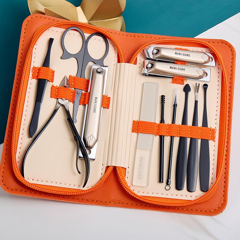 Stainless Steel Manicure Nail Clipper Set - Complete Grooming Tools Kit
