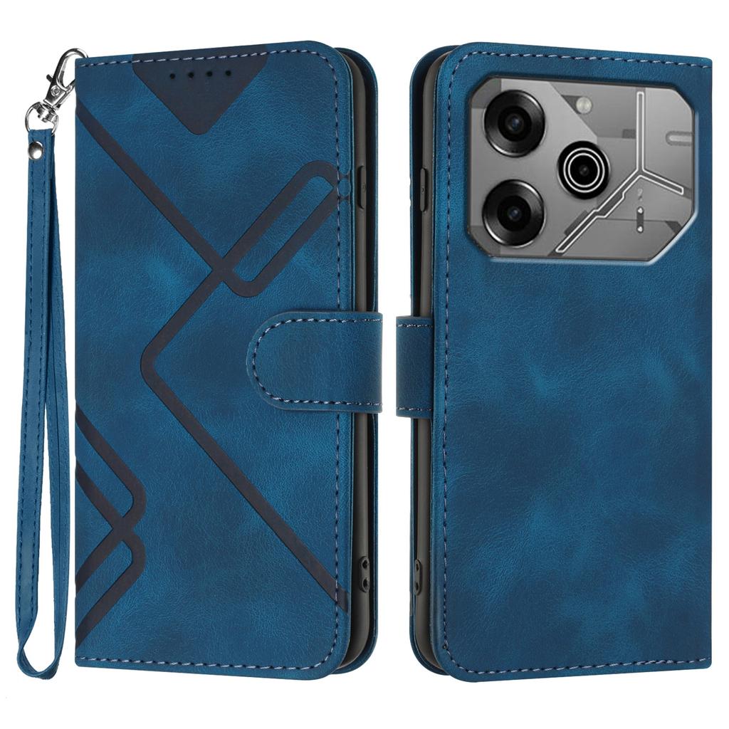 YX0040 Kožené pouzdro Geometry pro TECNO Pova 6 5G/Pova 6 Pro 5G