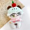 Mint Frilled Hat Shirt Set for 10cm Plush Kigurumi Otaku Doll Doll Costume & Toys, Accessories, Activities, Mascot, K-Pop [Used]