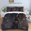 Anime Jinx Arcane: League of Legends Home Bed Three Piece Set Anime Printed Pillowcase Duvet Cover Full Size Customizable