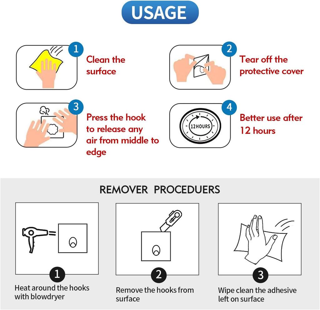 100PCS/set Transparent Stainless Steel Strong Self-adhesive Hooks Bathroom Towel Clothes Storage Sticky Hook Key Pendant Storage