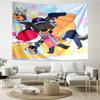 Sheriff Labrador Print Tapestry, Backdrop, Easy Setup, Ideal for Bedroom, Office & Living Room, with Aesthetic Wall Hanging Decor.