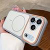 For Magsafe Silicone Case For iPhone Air 17 16 15 14 13 12 11 Pro Max 16 15 14 Plus Phone Case Color collision Shockproof Cover