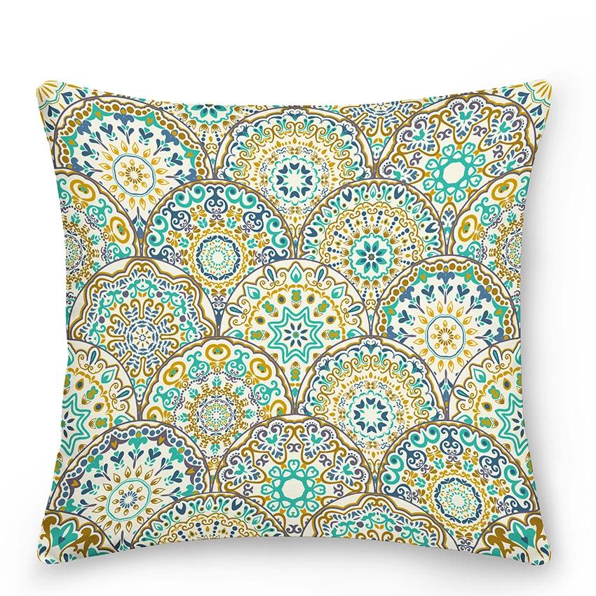 Mandala Pillowcase Decor Sofa Bed  Decorative Car Cushion Cover Boho Style