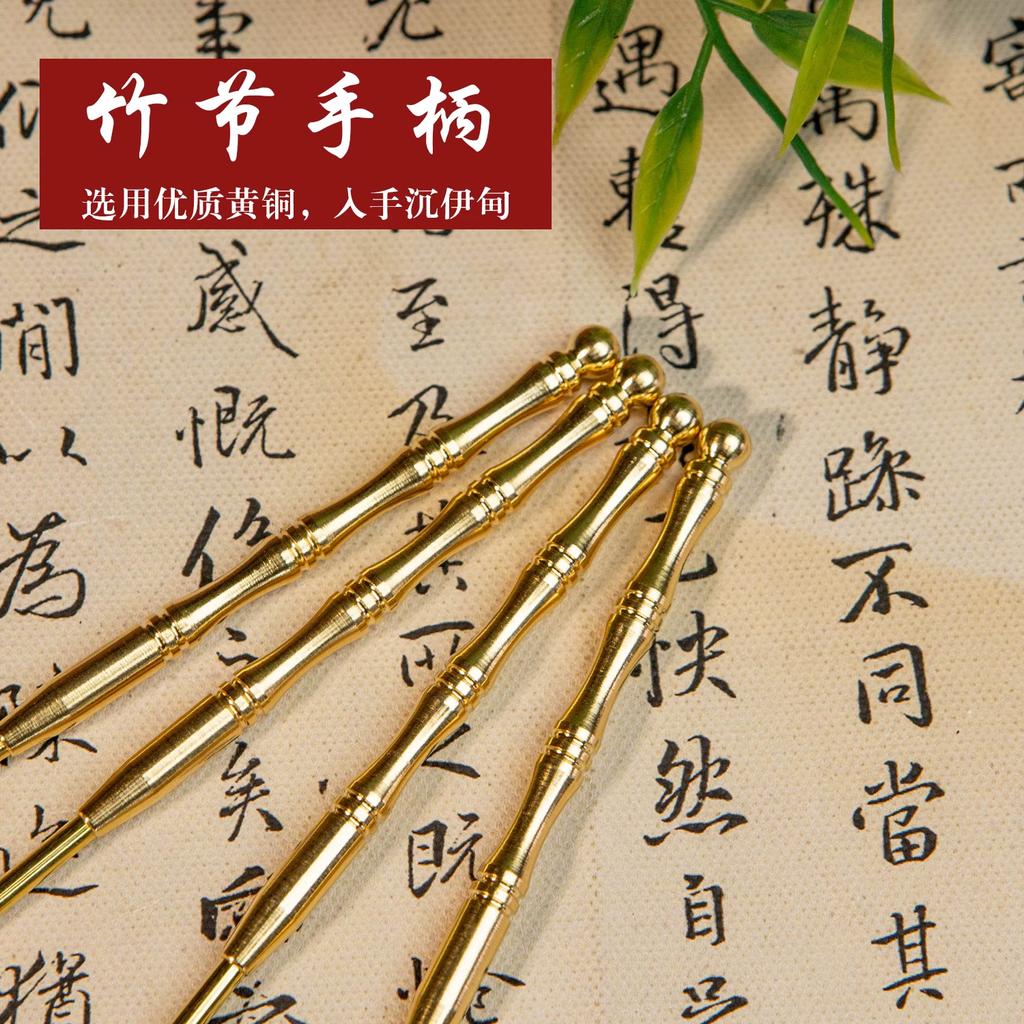 Incense Stick Kit - DIY Materials for Beginners - Making Incense Sticks - Copper Incense Tongs - Incense Spoon - Hairbrush for Sweeping Ash Pressing