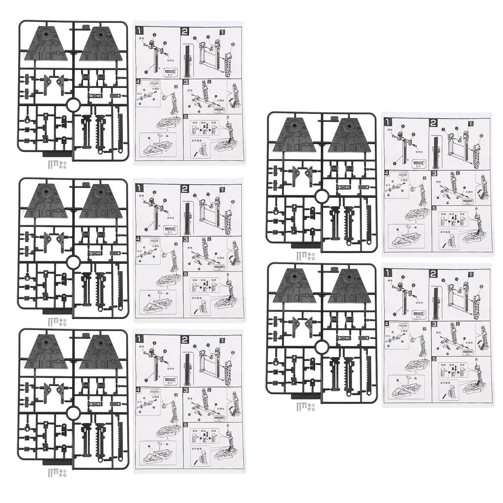 5 Pack Action Figure Stand Set Easy To Assemble Long Lasting Use High Stability for SD BB RG HG