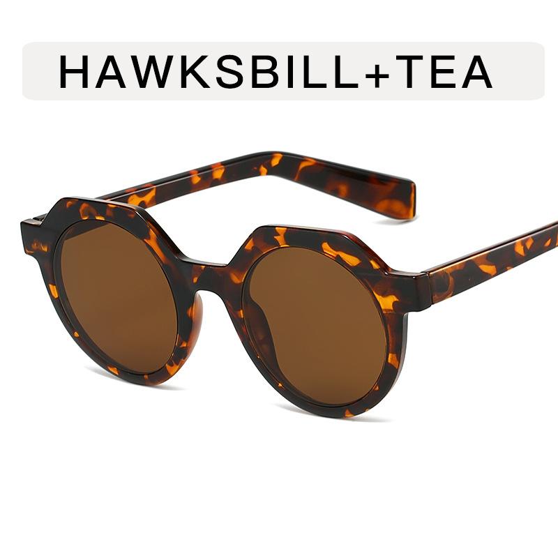 Round Shape Sunglasses Women Vintage Style Patchwork Color Woman Sun Glasses Holiday Travelling Women Glasses