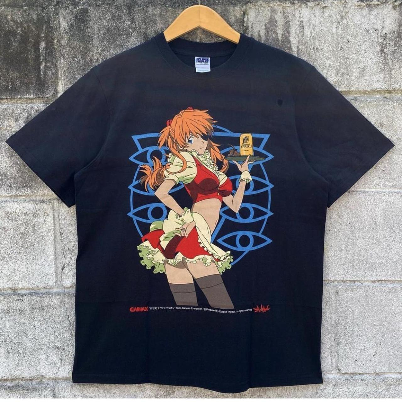 Neon Genesis Evangelion anime black short sleeve shirt QT5610 L