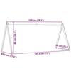 VidaXL Toit de lit pour enfants 199x95,5x88 cm bois de pin massif, toit de lit, baldaquin de lit pour enfant, toit pour lit 846954