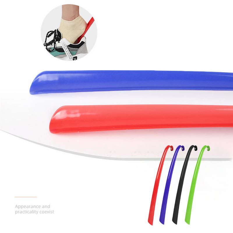 Extra Long Shoe Horn With Comfort Grip Hands-free Plastic Shoe Lifter Aid Slip Shoe Pull Tool  for Elderly Old People