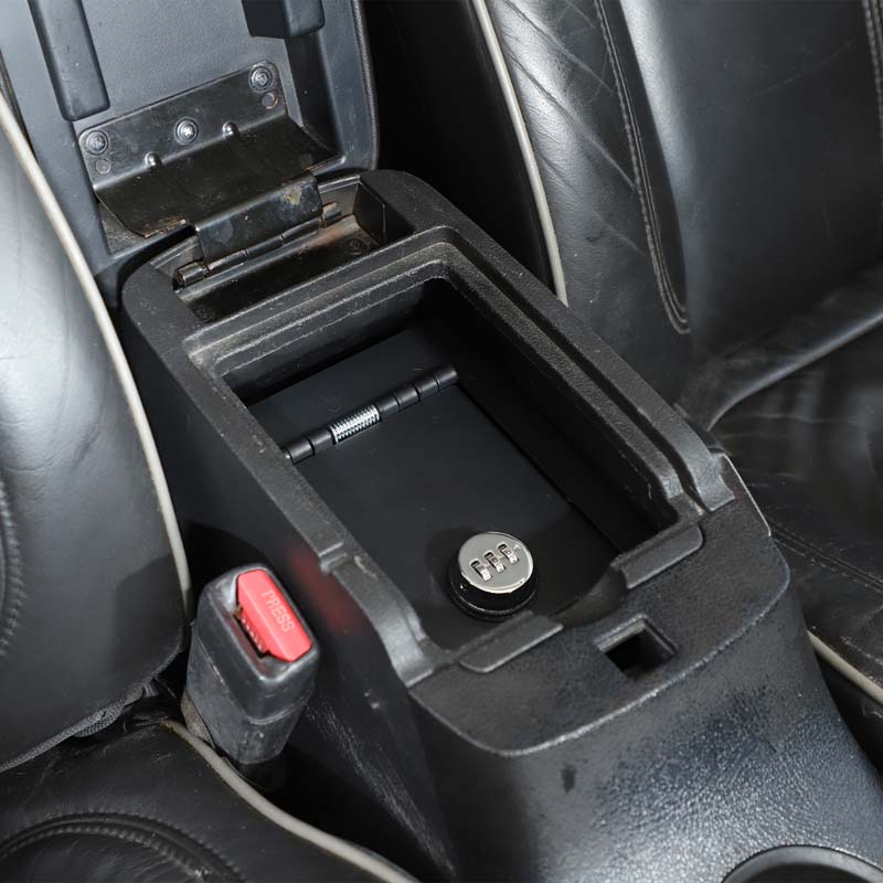 For HUMMER H3 H3T 2005-2009 Aluminum alloy Car Password Lock Security Safe Box Armrest Storage Privacy Protection Accessories