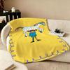 Coperta Plaid in Flanella Pippi Calzelunghe Cartone Animato Perfetta per Divano Ufficio Letto Viaggio Sonno Lettura Relax Campeggio uso quattro stagioni