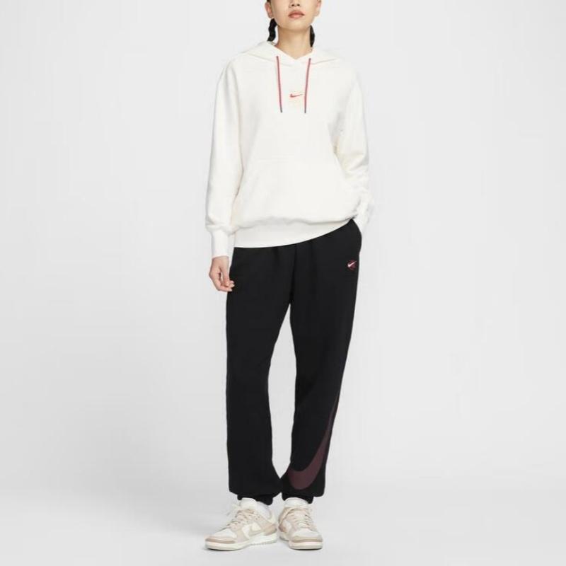 Nike Sportswear NSW OS PO HD Comfortable Loose Hoodie Women Hoodies White HV8461133