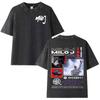 Milo J  Album Casual Graphics Vintage Washed Tee Hip Hop Oversized T Shirt Mens Women Streetwear Short Sleeve Tshirts Unisex