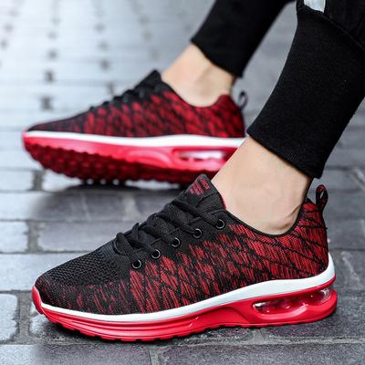 Herbst Neue Mode Sport und Freizeit Flyknit Herren Atmungsaktive Schuhe plus Größe Leichte Laufschuhe