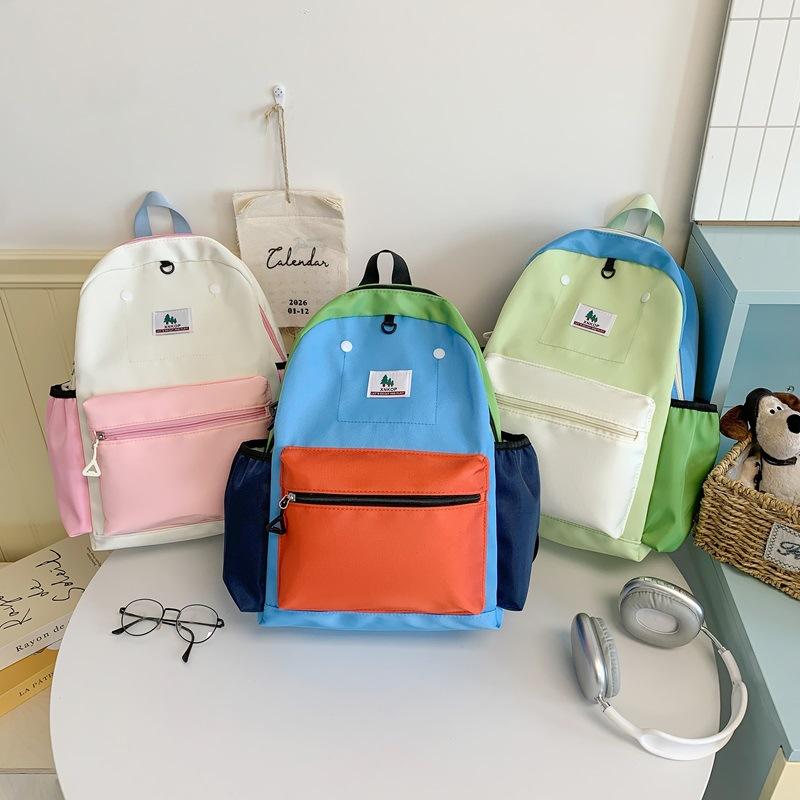 Schoolbag Japanese ins high-value color matching backpack women's leisure backpack tide junior high school student high school student commuting