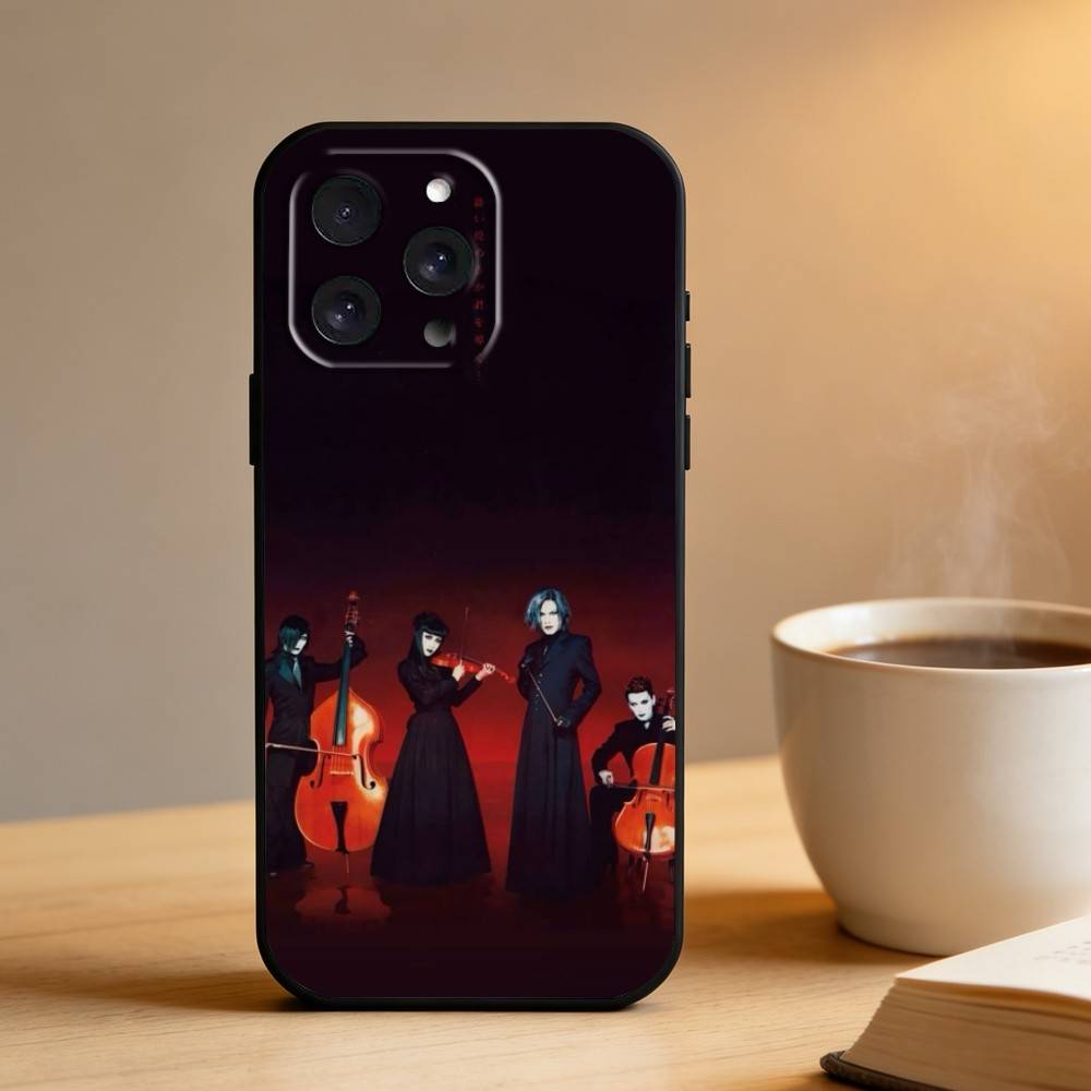 

M-Malice Mizer Rock Band Phone Case For iPhone 16,15,14,13,12,17,Pro Max,Plus Silicone Black Case iPhone16promax