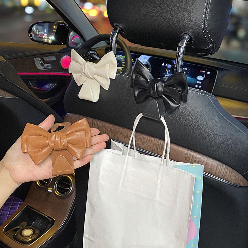 

Car Seat Hook Cartoon Cute Bow Drinks Water Glasses Umbrellas Tablet Holder Hooks Storage Supplies Car Beauty Car Accessories белый