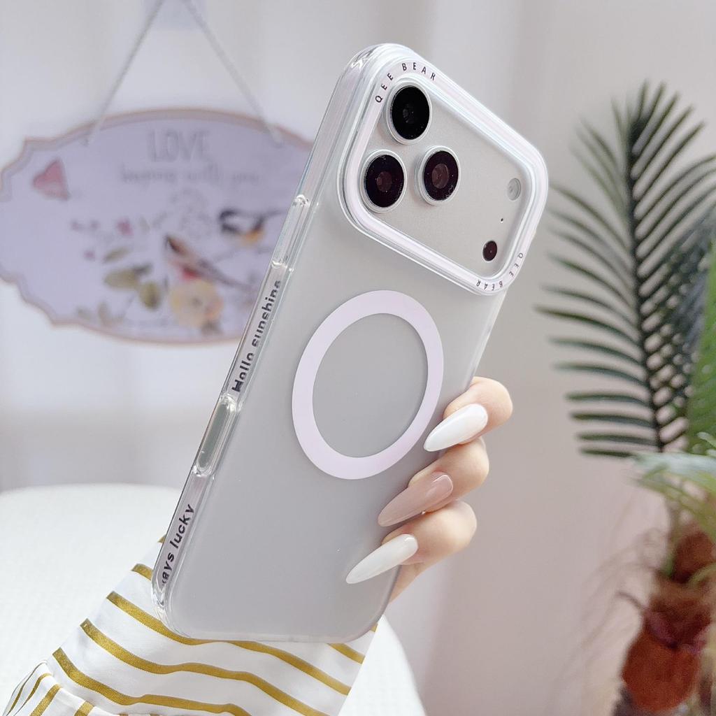 Vibrant Color Block Magnetic Case for iPhone 15 Pro/16 Pro Max/17 Pro