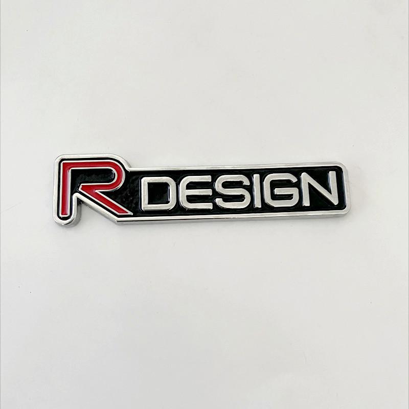 3D Metall RDesign R Design Frontgrill Auto Plakette Aufkleber Emblem Decal Dekoration Für VOLVO XC40 XC60 XC90 V90 S90 S60 V60 V40 C70