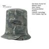 Cappello a Cilindro con Cima a Cupola Stampa Mimetica Cappello a Secchiello, Pescatora Pieghevole con Design Allacciato, Bottoni Automatici Metallici Estivi Parasole per Escursionismo all'Aperto Viaggio Abbigliamento Casual