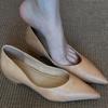 Women's Versatile Pointed Toe Slip-On Shoes: Comfortable, Fashionable, Literary Style with Inner Height Increase