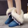 Fashion Winter Round Toe Plush Mid Calf Furry Snow Boots for Women High Quality Hot Woman Shoes Non Slip Lamb 2025 New in Y2k Footwear