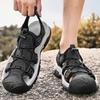 Sandalen Herren Tide Sommer neuer Stil Leder Zehenkappe Outdoor Freizeit Sport hohle Sandalen Strandschuhe