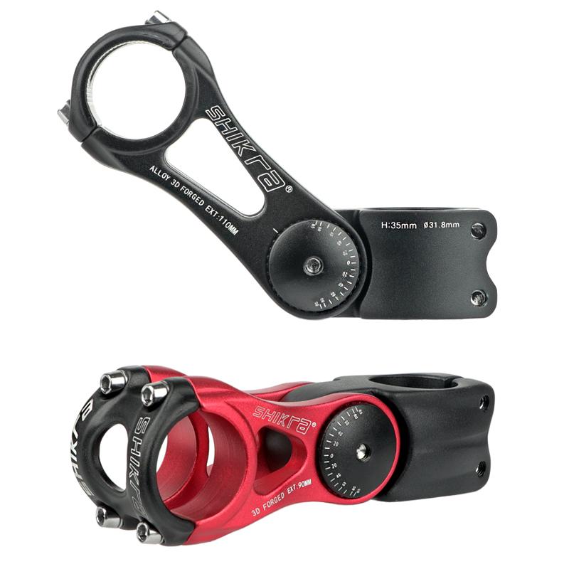 SHIKRA SK01 Mtb Power Fahrrad Lenker Vorbau Straße Mountainbike Tisch 90/110/145mm Stange Verstellbarer Vorbau 31,8 25,4 Riser