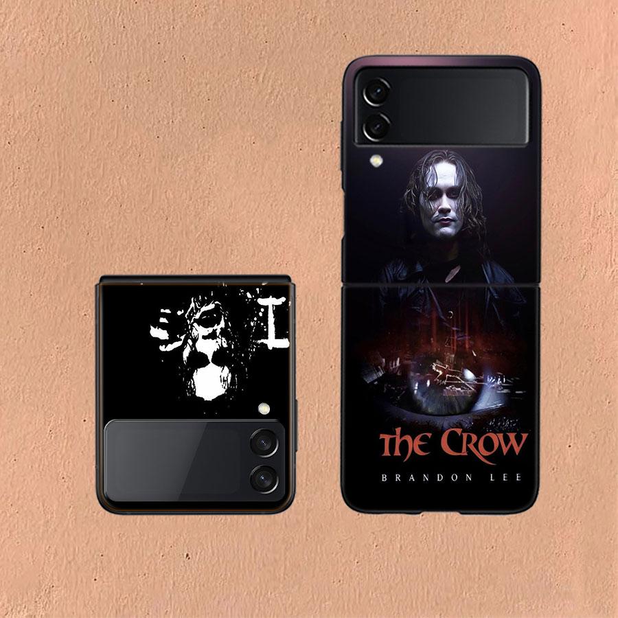 Movie THE C-CROW Phone Case For Samsung Z Flip 6 7 5G Galaxy Z Flip 5 4 3 5G Cases Shockproof Hard Cover TPU
