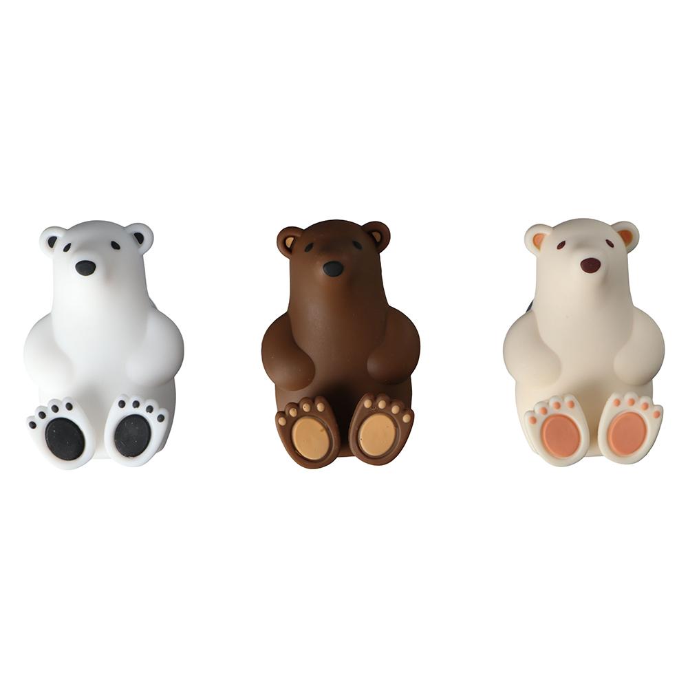 PVC Polar Bear Toothbrush Holder Suction Cup Toothbrush Rack Cute   Bathroom
