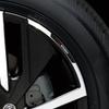 4 pièces Autocollants Jantes Roues Voiture Emblèmes Fibre de Carbone Décoration Auto Style Voiture Pour Mitsubishi lancer asx outlander pajero l200