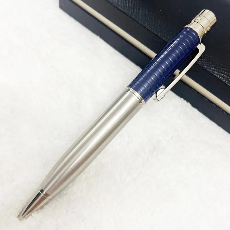 Rollerball Ballpoint Pen Blue Carving With Serial Number Writing Smooth Stationery