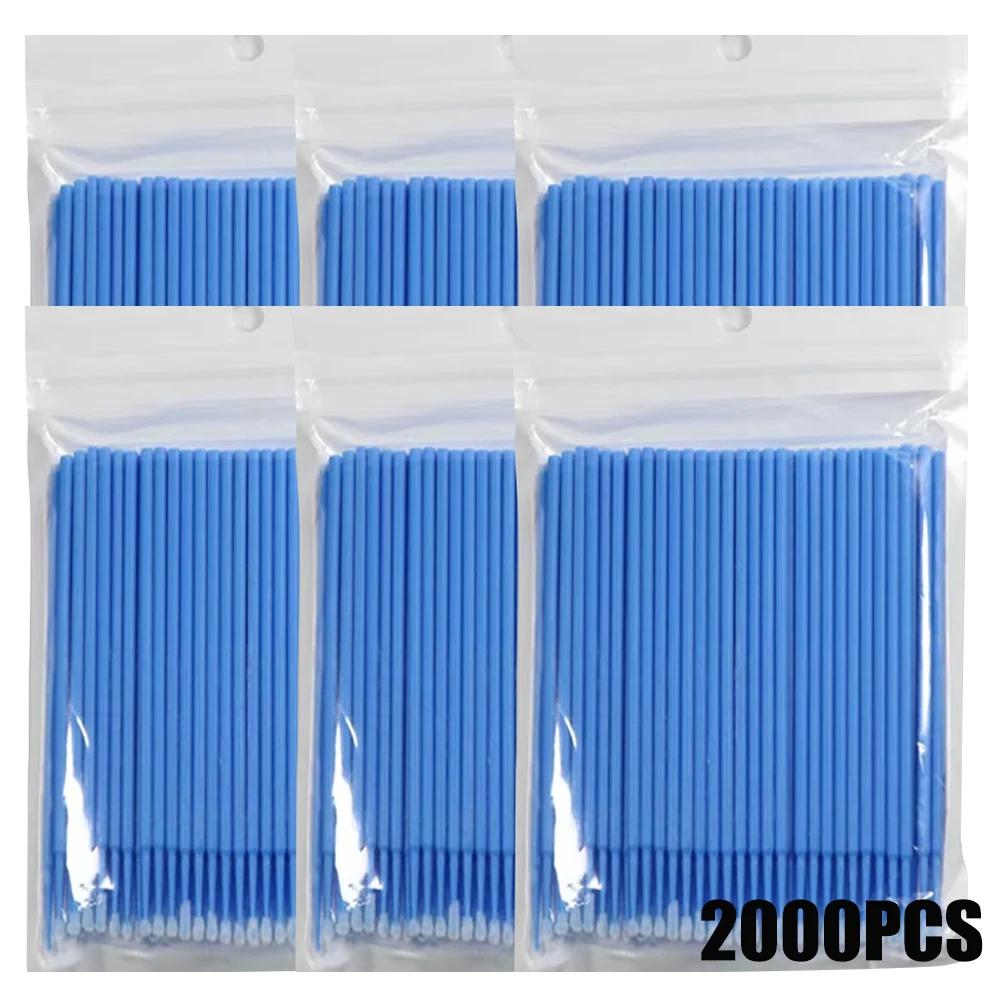 300/2000pcs Disposable MicroBrush Eyelash Extension Brushes For Makeup Nail Art Individua Applicator Lash Cleaning Removing Tool