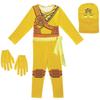 Ninjago Kids Kai Jay Cosplay Glove Hat Jumpsuit Set Halloween Clothes Party