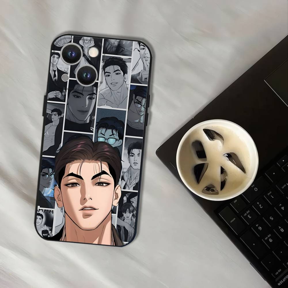 Крутой чехол J-Joo J-Jaekyung Jinx для iPhone 16,15,14,13,12,11,Pro,XS,Max,XR,Plus,E,SE4,Mini Черный Мягкий iPhoneXSMAX