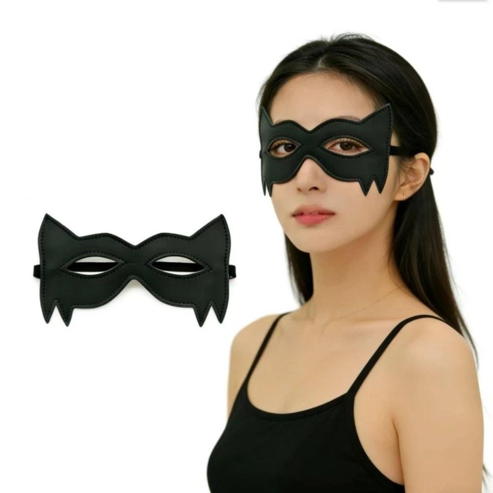 Handsome PU Leather Mask Masquerade Cosplay Mask Unisex Half Face Mask Masquerade Ball