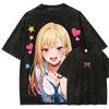 Sono Bisque Doll Double Sided Washed T Shirt Blonde Marin Kitagawa Heart Star Anime Print Oversized Cotton Tee For Otaku168