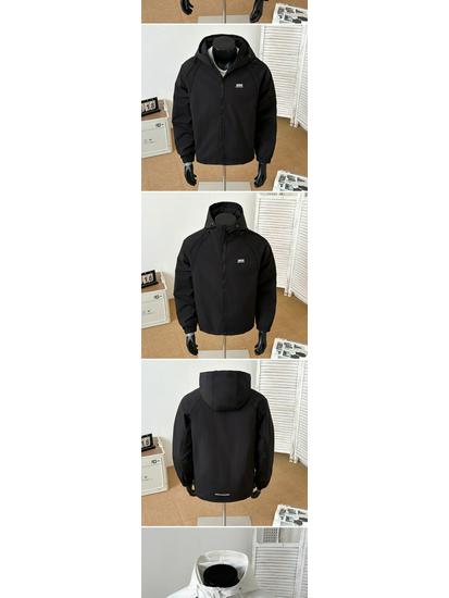 Men's 2025 Trendy Hooded Windbreaker Jacket: Casual, Loose Fit for Autumn/Winter