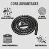 Flexible PE Spiral Cable Sleeve Wrap Wire Management Organizer 6 Sizes 100M/Roll for Server Room & Home Office