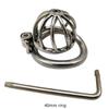 Blokada śrubowa ergonomiczna konstrukcja ze stali nierdzewnej mężczyzna urządzenie Chastity Super mały Cock Cage blokada penisa Cock Ring Chastity Belt S070